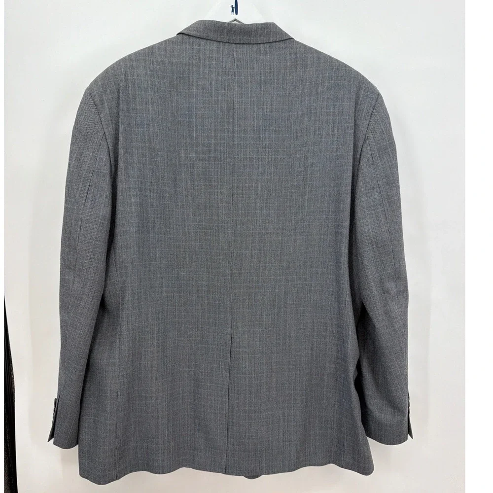 Vtg Ralph Lauren Mens Silk Wool Blue Gray Glen Plaid Blazer Sport Coat Canada